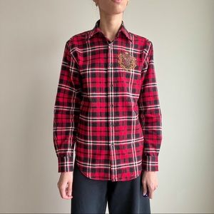 RALPH LAUREN PLAID FLANNEL SHIRT
size:2 | classic fit